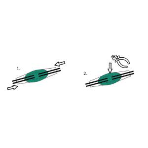 Kabelverbinder U1B 3 Stk., fettgefüllt