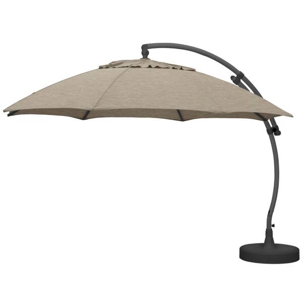sun garden - EASY SUN 375 - taupe - Overhanging parasol incl. stand, cape and home delivery