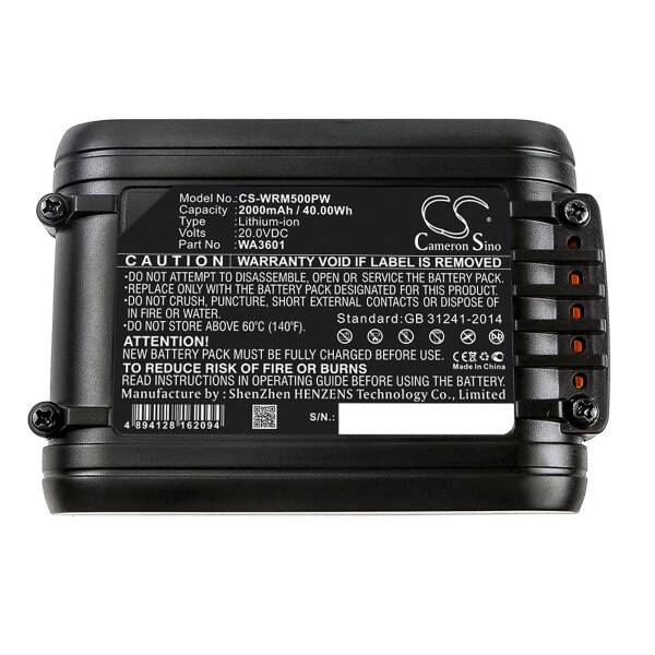 AKKU for Worx Landroid® - 20.0V Lithium Battery - 2 AH