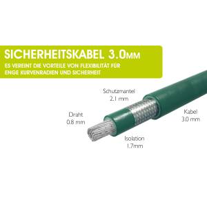 Safety SLIM Sicherheitsdraht - 3.0mm