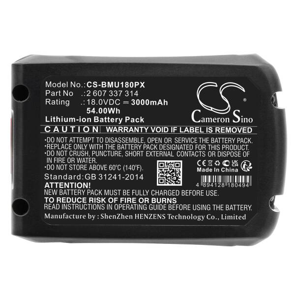 AKKU für Bosch® - 18V Lithium Batterie - 3Ah
