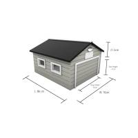 MyRobo Home Compact Mähroboter Garage mit mechanischem Garagentor