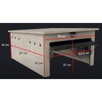 Infinity Home Mähroboter Garage mit mechanischem Garagentor